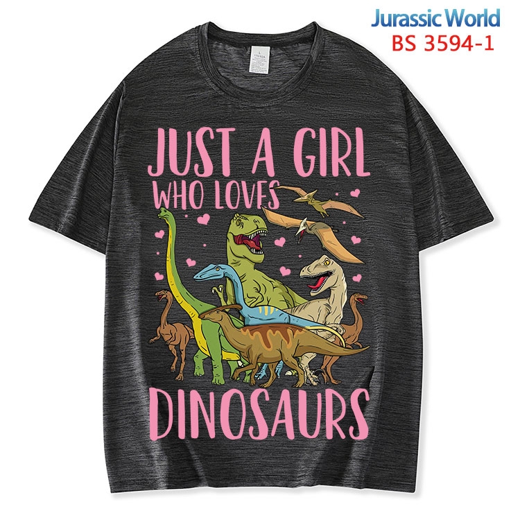 Jurassic World ice silk cotton loose and comfortable T-shirt from XS to 5XL BS-3594-1