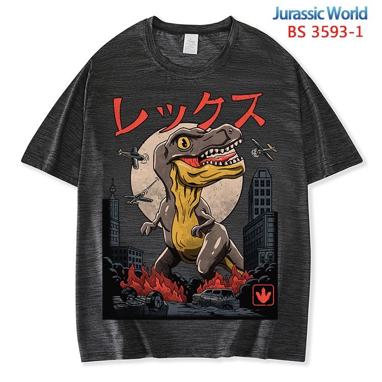 Jurassic World ice silk cotton loose and comfortable T-shirt from XS to 5XL BS-3593-1