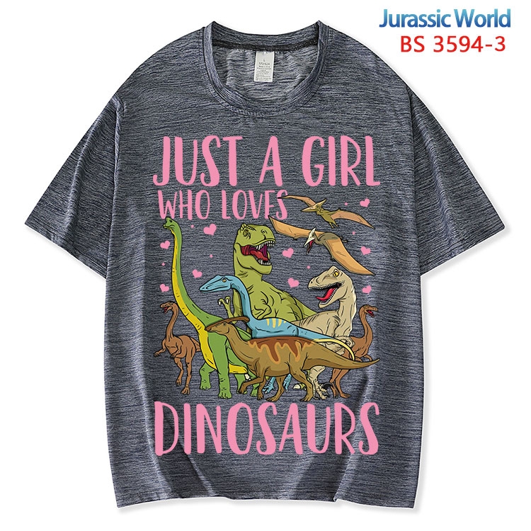 Jurassic World ice silk cotton loose and comfortable T-shirt from XS to 5XL BS-3594-3