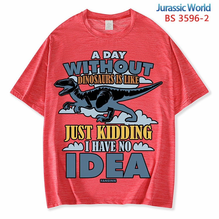 Jurassic World ice silk cotton loose and comfortable T-shirt from XS to 5XL BS-3596-2