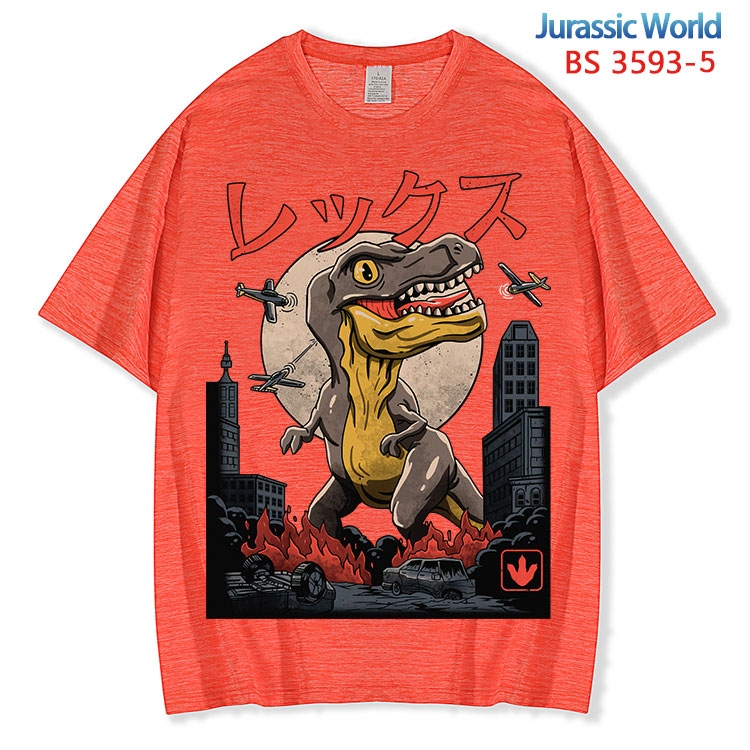 Jurassic World ice silk cotton loose and comfortable T-shirt from XS to 5XL BS-3593-5