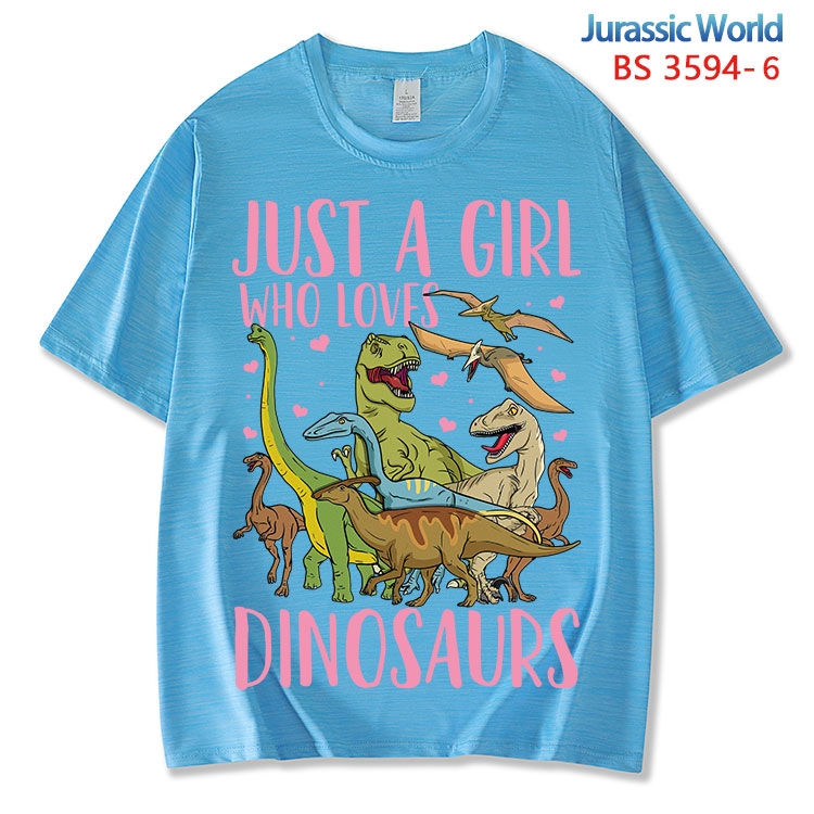 Jurassic World ice silk cotton loose and comfortable T-shirt from XS to 5XL BS-3594-6