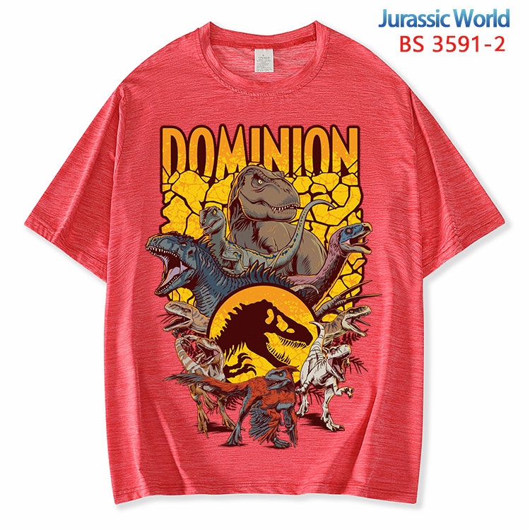 Jurassic World ice silk cotton loose and comfortable T-shirt from XS to 5XL BS-3591-2