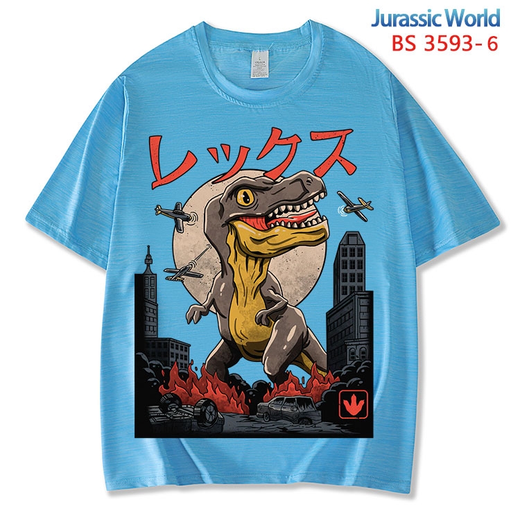Jurassic World ice silk cotton loose and comfortable T-shirt from XS to 5XL BS-3593-6