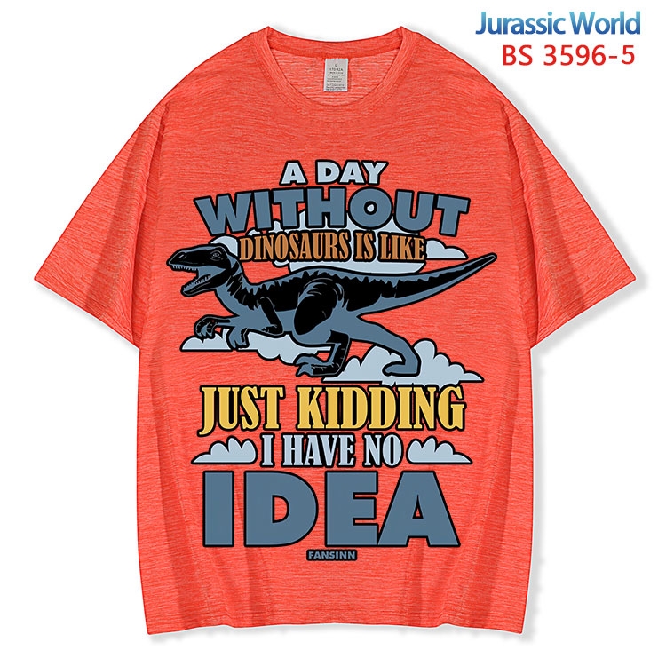 Jurassic World ice silk cotton loose and comfortable T-shirt from XS to 5XL BS-3596-5