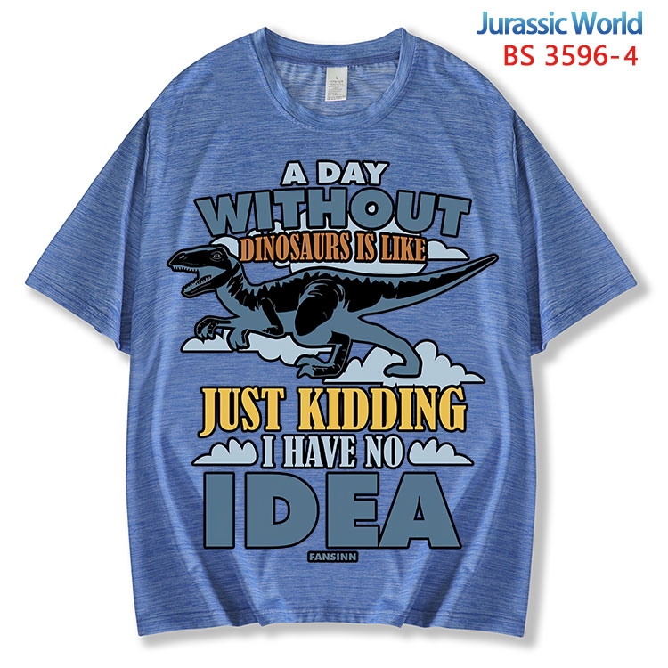 Jurassic World ice silk cotton loose and comfortable T-shirt from XS to 5XL BS-3596-4