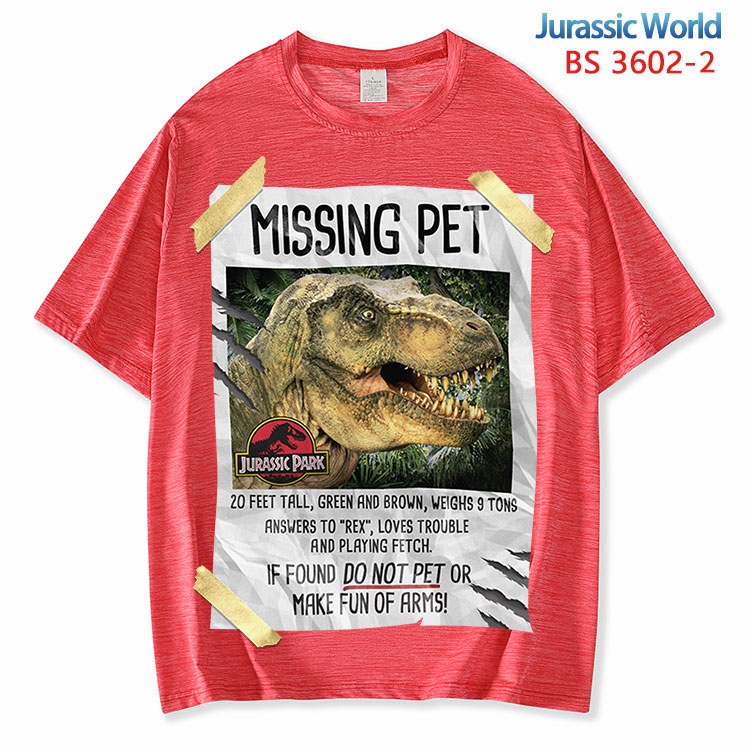 Jurassic World ice silk cotton loose and comfortable T-shirt from XS to 5XL BS-3602-2