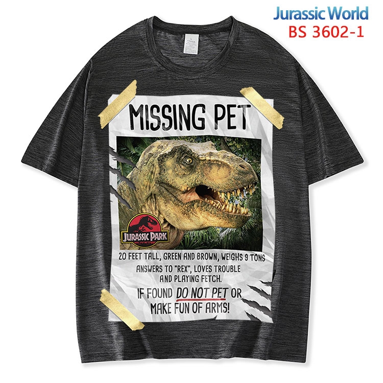 Jurassic World ice silk cotton loose and comfortable T-shirt from XS to 5XL BS-3602-1
