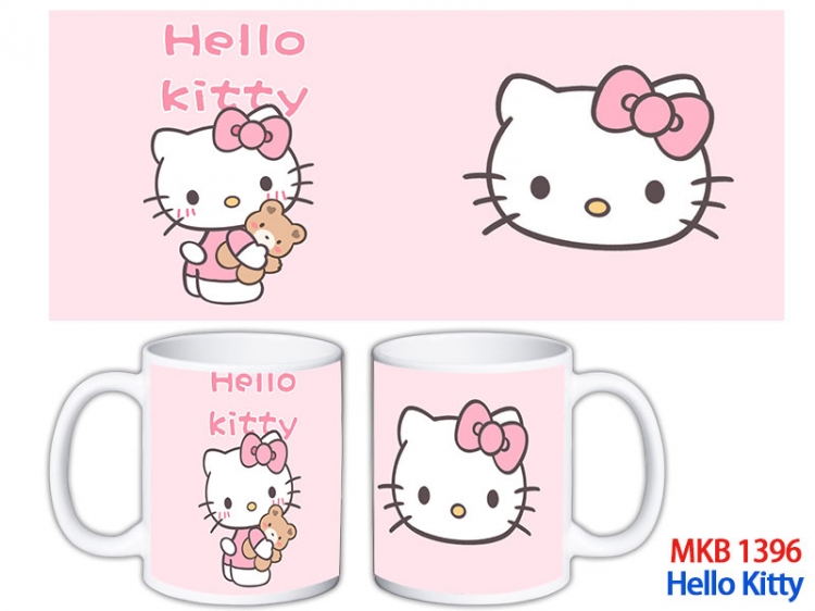 HELLO KITTY Anime color printing ceramic mug cup price for 5 pcs  MKB-1396