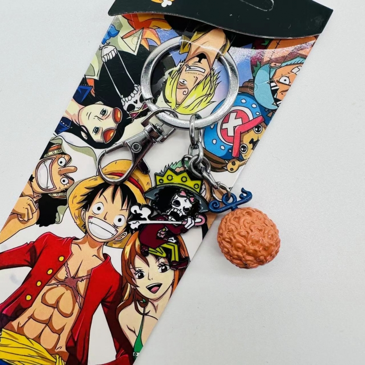 One Piece Anime cartoon 2 pendant keychain backpack pendant price for 5 pcs