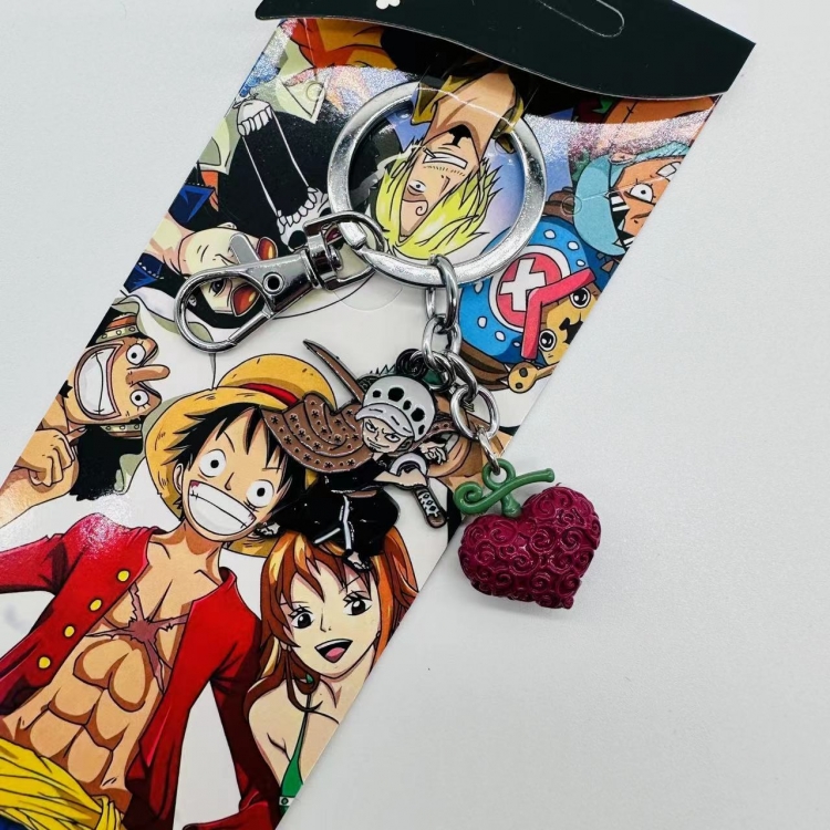 One Piece Anime cartoon 2 pendant keychain backpack pendant price for 5 pcs