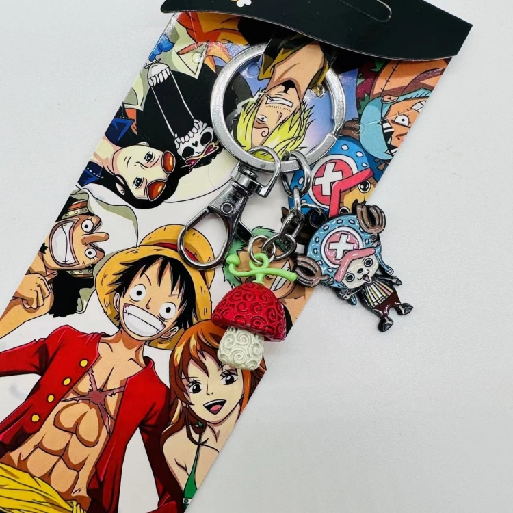 One Piece Anime cartoon 2 pendant keychain backpack pendant price for 5 pcs