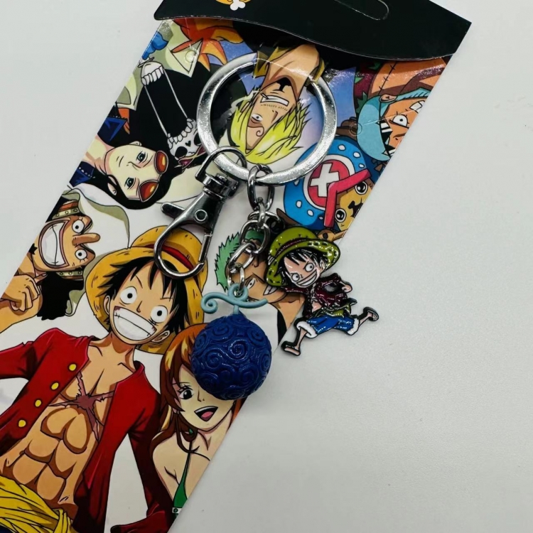 One Piece Anime cartoon 2 pendant keychain backpack pendant price for 5 pcs