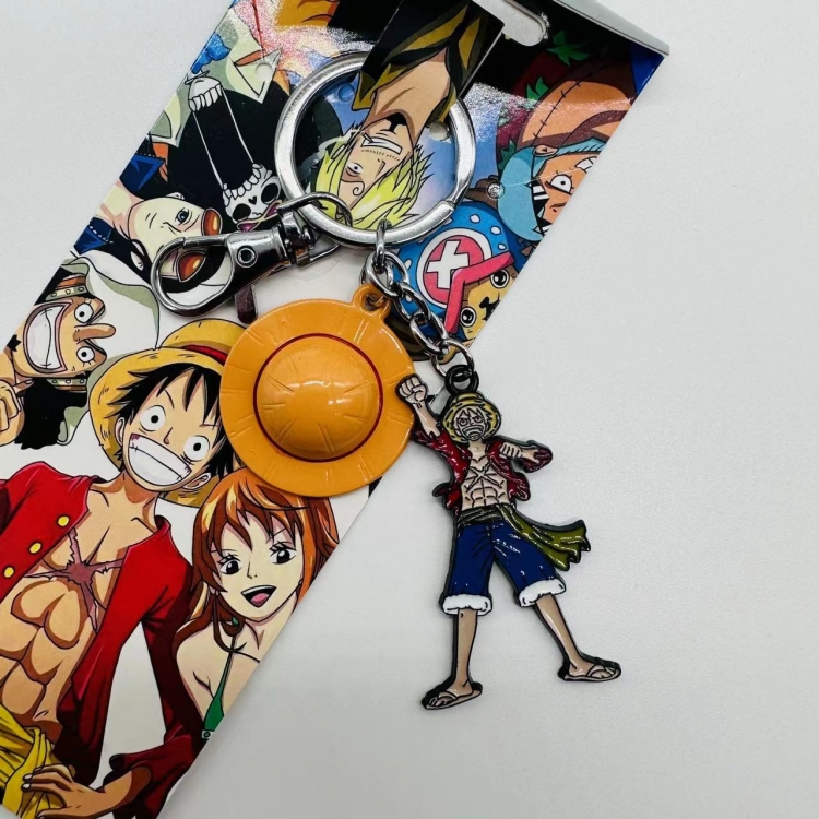 One Piece Anime cartoon 2 pendant keychain backpack pendant price for 5 pcs