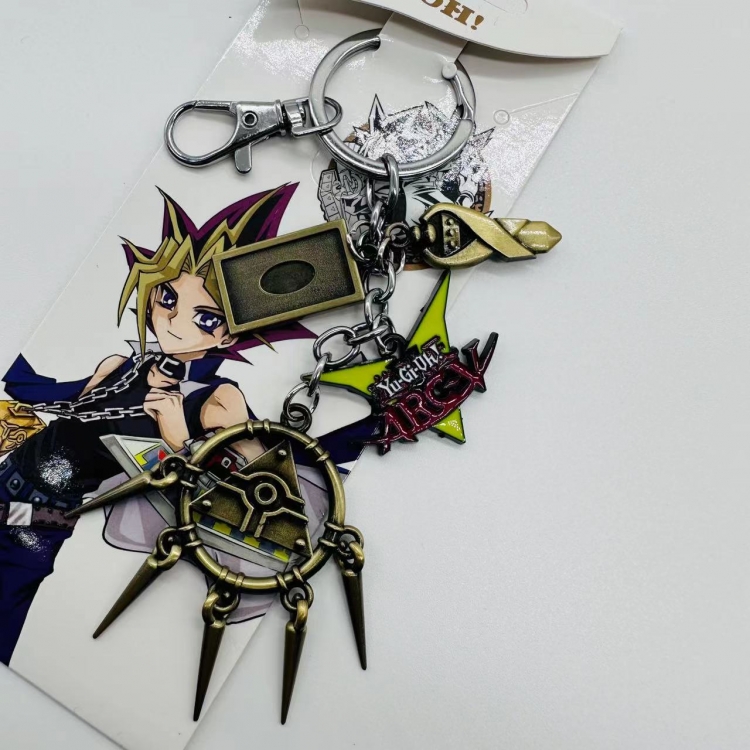 Yugioh Anime cartoon 4 pendant keychain backpack pendant