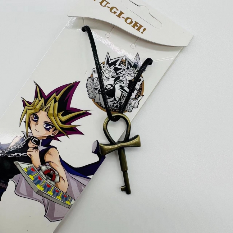 Yugioh Anime peripheral leather rope necklace pendant jewelry price for 5 pcs