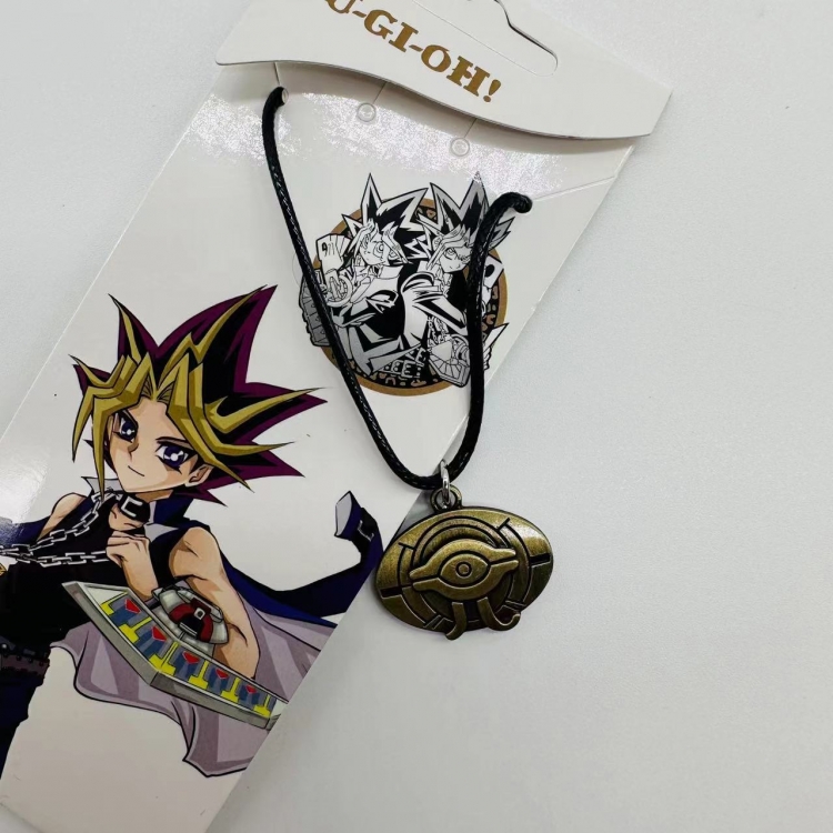 Yugioh Anime peripheral leather rope necklace pendant jewelry price for 5 pcs