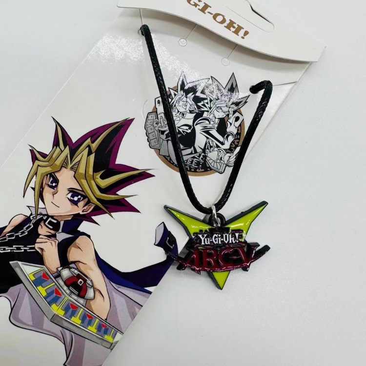 Yugioh Anime peripheral leather rope necklace pendant jewelry price for 5 pcs