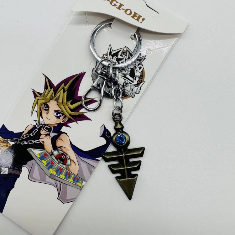 Yugioh Anime peripheral metal keychain pendant price for 5 pcs