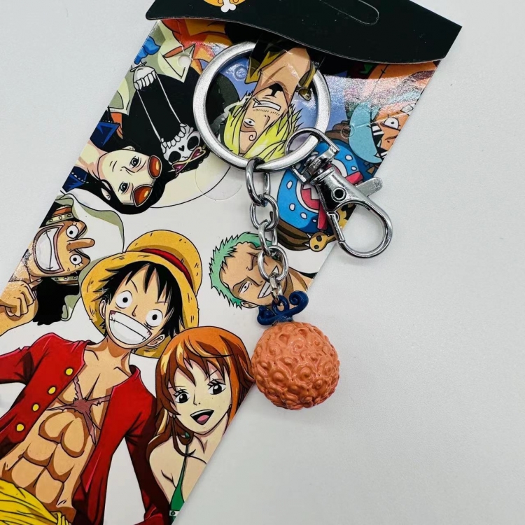 One Piece Anime peripheral metal keychain pendant price for 5 pcs