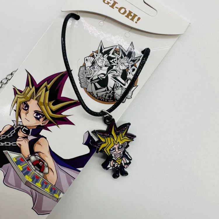 Yugioh Anime Surrounding Leather Rope Little Figure Colorful Necklace price for 5 pcs