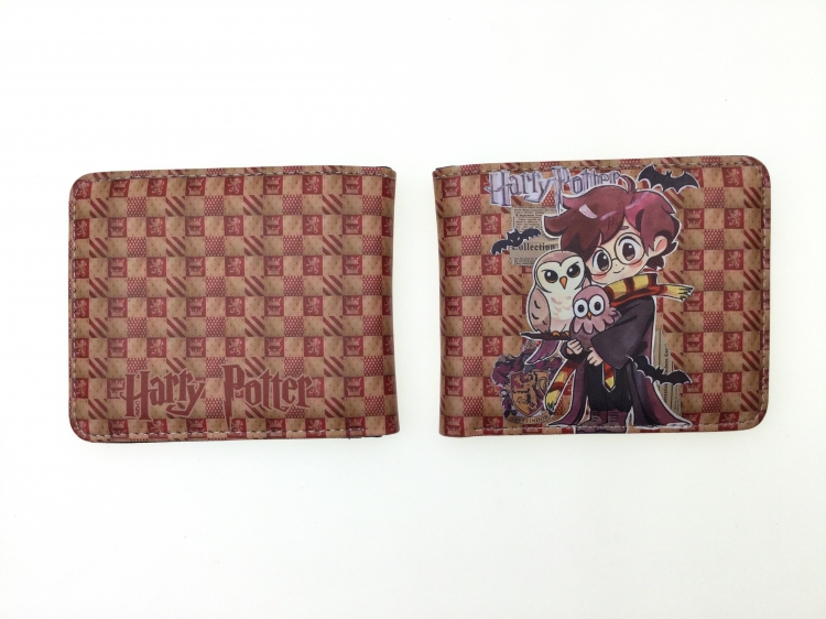 Harry Potter Anime two fold  Short wallet 11X9.5CM 60G