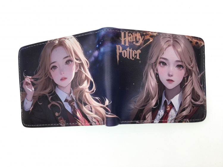 Harry Potter Anime two fold  Short wallet 11X9.5CM 60G