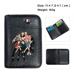 BTS Anime PU Half Fold Wallet ...