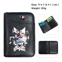 BTS Anime PU Half Fold Wallet ...