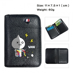 BTS Anime PU Half Fold Wallet ...