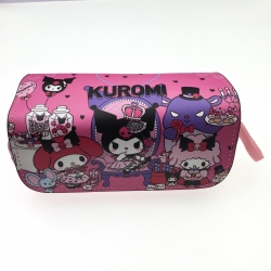 Kuromi Double zipper PU studen...