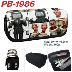 sskibidi toilet PU leather can...
