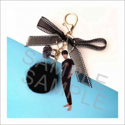 TFBYOS  Bowknot Girl Keychain ...