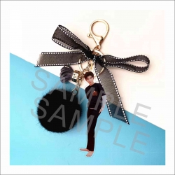 TFBYOS  Bowknot Girl Keychain ...