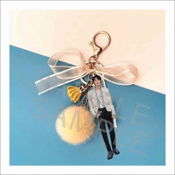 TFBYOS  Bowknot Girl Keychain ...