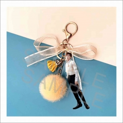 TFBYOS  Bowknot Girl Keychain ...