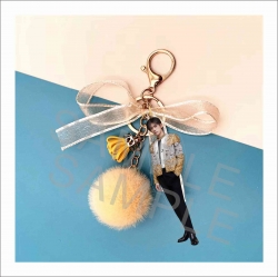 TFBYOS  Bowknot Girl Keychain ...