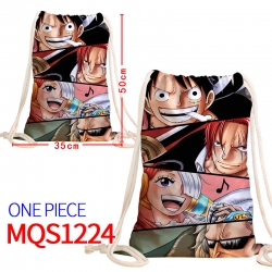 One Piece Canvas drawstring po...