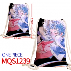 One Piece Canvas drawstring po...