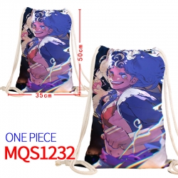 One Piece Canvas drawstring po...