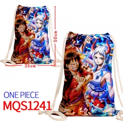 One Piece Canvas drawstring po...