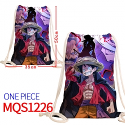 One Piece Canvas drawstring po...