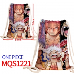 One Piece Canvas drawstring po...