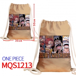 One Piece Canvas drawstring po...