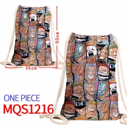 One Piece Canvas drawstring po...