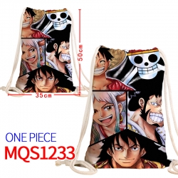 One Piece Canvas drawstring po...