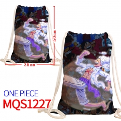 One Piece Canvas drawstring po...