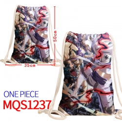 One Piece Canvas drawstring po...