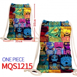 One Piece Canvas drawstring po...