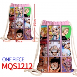 One Piece Canvas drawstring po...